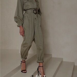 Banana Republic Jumpsuit XL army green